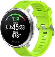 Ceston Moda Deporte Silicona Clásico Correas para Smartwatch Polar Ignite (Verde)