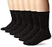 Dickies Men's All Purpose Cushion Crew Socks (6/12, Black (6 Pairs), Large