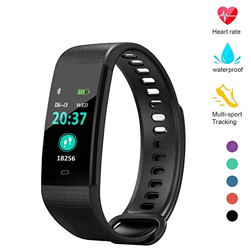 YZJ Blood Pressure Monitor Watch,Color Screen Fitness Tracker with Heart Rate Blood Oxygen Monitor,Smart Wristband with Calorie Counter Watch Pedometer Sleep Monitor