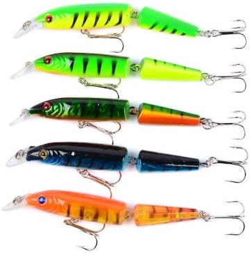 Decolla 5PC Fishing 10.5CM/9.6G Minnow Plastic Fishing Tackle Bait(New Version)