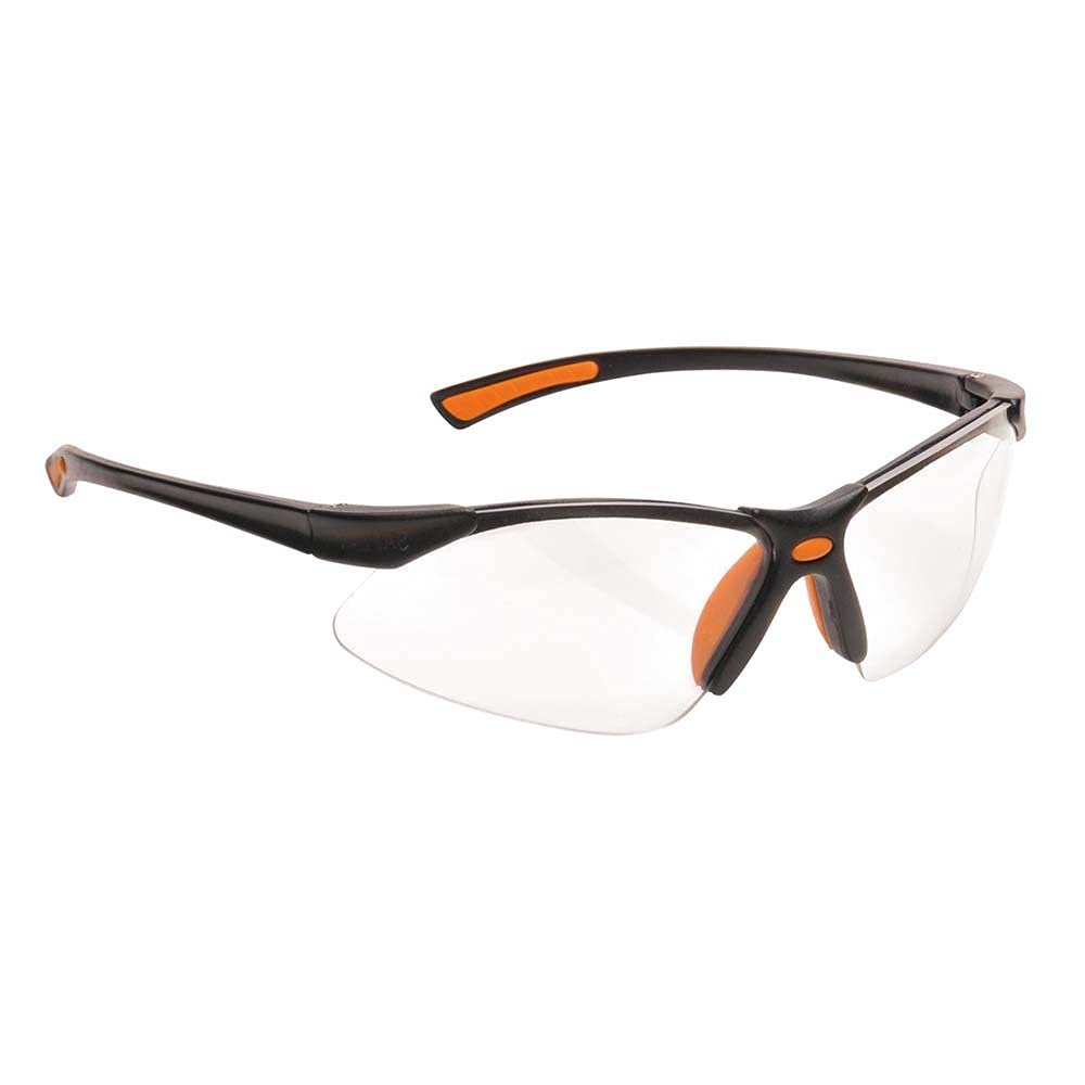 Portwest Bold Pro Spectacles, Size: One Size, Colour: Orange, PW37ORR