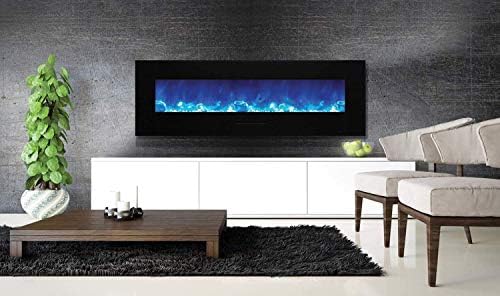 Amantii Wall Mount/Flush Mount Series Electric Fireplace (WM-FM-60-7023-BG), 70-Inch