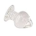 Anal Trainer Butt Plugs NOT for Beginners, Eastern Delights Glass Anal Sex Toy Butt Plugs (Clear)