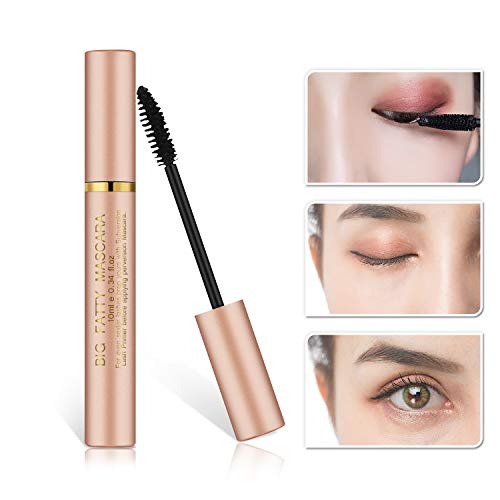 KAJURY Silk Fiber Lash Mascara,Lengthening and Thick,Smudge-Proof Eyelashes,Classic Waterproof Mascara,Long Lasting Charming Eye MakeupSt. (Pink)