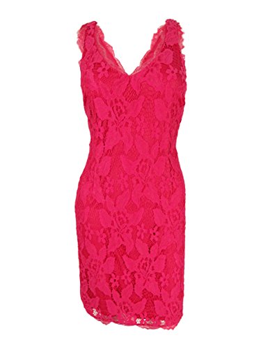 chinese dress ladies Cap Sleeve Lace Midi Dress in Red Nude