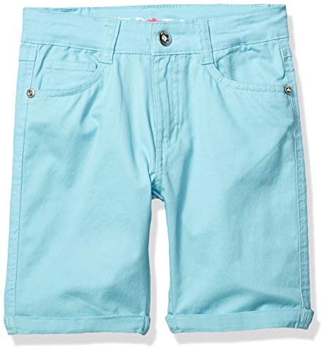 Limited Too Girls' Big Stretch Twill Bermuda Short, Pastel Blue 12