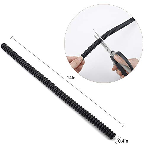 BESEGO Oven Rack Shields, Heat Resistant Silicone Oven Rack Cover Prevent Hand & Arm against Burns, Scars & Injuries - BPA Free & FDA Approved - 14 Inches Long (Black-2Pcs)