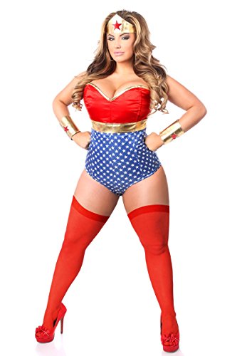 Daisy Corsets Women's Lavish 3 Pc Sexy Superhero Costume