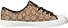 Coach Womens Empire Outline Sneaker Khaki/Chestnut Size 9
