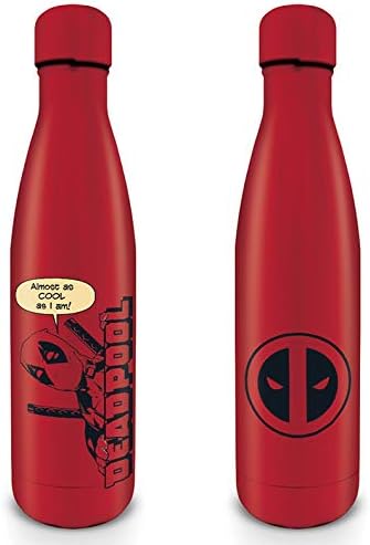 Marvel Deadpool (Peek-a-Boo) Drinks Bottle,Multi-coloured,26 cm,MDB25394, Multicolor, 500 ml