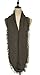 Lucky Leaf Women Warm Knit Winter Infinity Scarf Pack of 2 (Tassels Burgundy+Khaki)