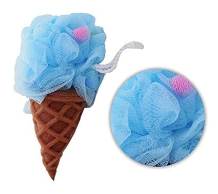 AASA Soft Bath Sponge for Women Men and Kids Exfoliating Loofah Back Scrubber for Shower Bath Loofah Sponge for Bathing Multicolor Pack of 1