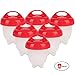 Non-stick Silicone Egg Cooker – Hard Boiled Egg Cooker for Boiling Eggs without Shell – Hard & Soft Boiled Egg Cooker - Pack of 6