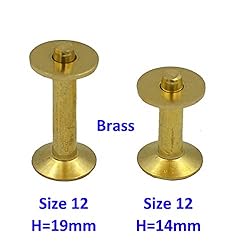 DGOL 50 Sets Solid Brass #12 Size 12 Copper Burrs
