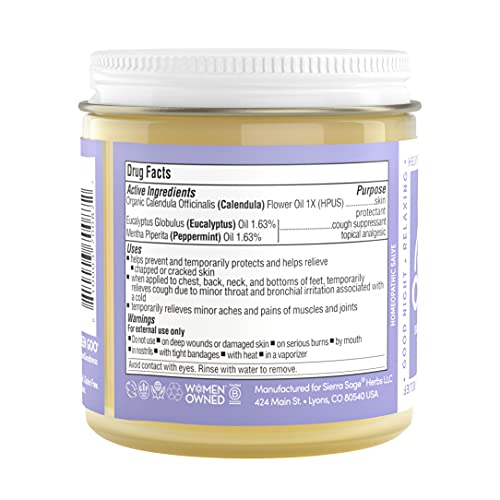 Green Goo Free To Breathe Natural Decongestant, Chest Rub Cream For