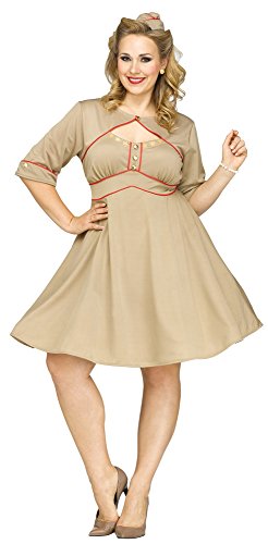 Fun World Women's Plus Size Army Gal Costume
