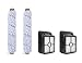 Fette Filter - Brush Roll Compatible with Bissell 1868 and 1866 Vacuum Filter. Compatible with Part # 1608683,160-8683, 1608684. Compatible with Bissell Crosswave. (Combo Pack) primary