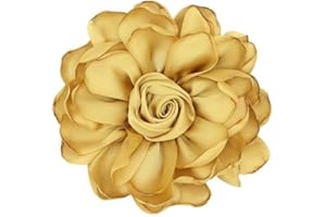 TengRiah Rose Brooch and Pin for Women Elegant Delicate Flower Pin Shawl Clip Duck Beak Clip for Women's Dress Banquet Party Jewelry Gift