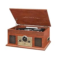 Victrola Classic 6-in-1 3 Speed Turntable with Bluetooth Mahogany VTA-220B