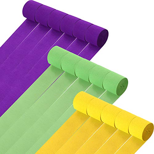 image for Leinuosen 525 Feet Totally Crepe Paper Streamers Mardi Gras Streamer P