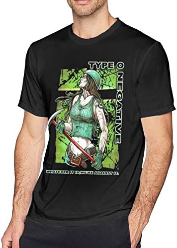 OYQGEJGPJA Type O Negative Teenage Mens T-Shirt for Kids Black