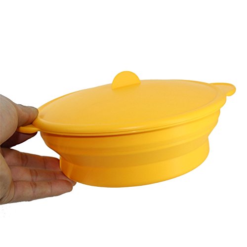 Collapsible Silicone Steamer Cooker Rice Grain Cereal Cooking Tools Bowl Plate Vegetable Steamer Cookware Tool by Xiaolanwelc
