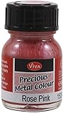 Viva Decor .8-Ounce Rose Pink Precious Metal Liquid Color