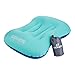 Inflatable Camping Pillow for Travel - Ultralight lightweight Compressible Comfortable Compact Portable Pillow for Sleeping Bag and Tent Storage Hiking Outdoor Air Pillows by GIOHOS - ( Blue )