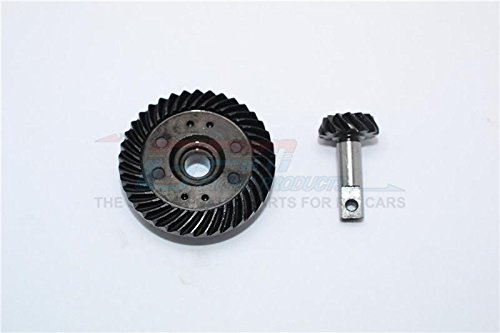 Traxxas E-Revo Brushless Upgrade Parts Hard Steel Spiral Gears (13T/37T) - 2Pcs Black