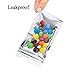 200 Pcs Mylar Zip Lock Bags, EAONE 7 x 13cm Double-Sided Metallic Resealable Clear Ziplock Foil Bags Food Storage Bags Hanging Storage Pouch (Silver)