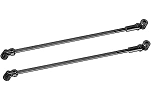 FACCNOY Steel Cut to Length Driveshaft Universal Joint Drive Shaft for 1/10 RC Crawler LCG Rigs Sportys Scalers Capra SCX10 Pro 68-229mm, 2PCS (Black)