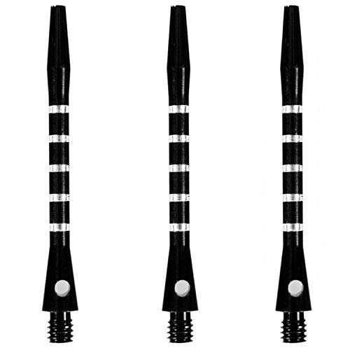 MAXMAU 15 Steel Tip Darts 18 Grams with Aluminium Dart Shafts + O-Rings + Extra 3 Dart Flights