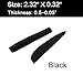 SoftRound Headphone Band Cushion Replacement, Compatible with Sennheiser PX100, PX200, PX250 (Packaged 1 Pair (2 Pieces)) T011 (Black)