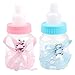 AerWo Baby Shower Favors Fillable Mini Bottle Candy Gift Box for Boy Girl Newborn Infant Baptism Christening Birthday Party Decoration (24 Packs, Blue)