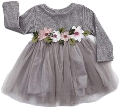 Mornbaby Toddler Kids Baby Girls Knitted Tulle Cap Tutu Dresses Jersey Dress Outfit