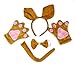 Kangaroo Headband Bowtie Tail Gloves 4pc Costume for Child Birthday Party