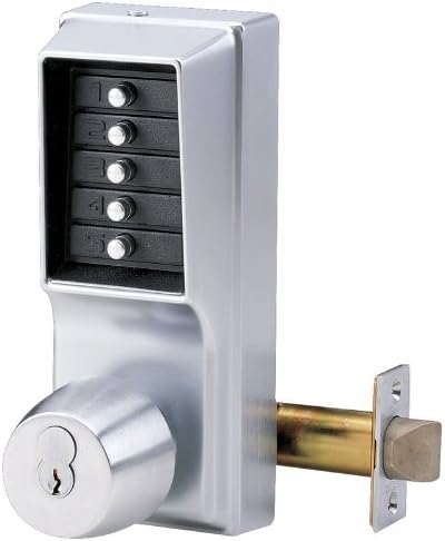 Kaba Ilco 1021S03 2-3/4" Backset Combination Entry Mechanical Pushbutton Knobset with Key Override from The Simplex 1000 Series