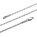 TRUSUPER Silver Color Style Titanium Stainless Steel Mens Womens Italy Fantastic Chain Necklaces 2mm Unisex