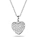 white gold diamond pendant