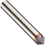 Niagara Cutter N76600 Carbide Chamfering Mill, TiAlN Coated, 4 Flutes, 90 Degree Chamfer End, 1/8