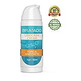 Premium Numbing Cream - Bravado Labs - 5% Lidocaine Topical Pain Treatment for Tattoos, Face, Laser Hair Removal, Brazilian Waxing, Microblading, Microneedling - Maximum Strength (1 oz)
