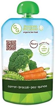 Goodness Gracious Organic Carrot, Broccoli, Pea &amp; Quinoa Puree 140g