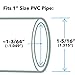 FORMUFIT F001IDC-BK-10 PVC Internal Domed End Cap, Furniture Grade, 1