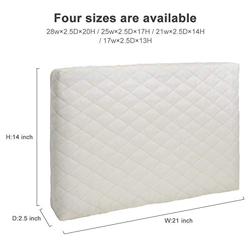Indoor Quilted Window Air Conditioner Cover, Keeps Cold Air Out and Maintains Heat in Winter Eliminate Dust Buildup, 21W x 2.5D x 14H
