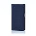 Sony Xperia X Compact Leather Wallet Case Designed by 32nd, Classic Design With Card Slot and Magnetic Closure - Navy Blue