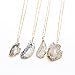 Bonnie Irregular Slice Geode Crystal Pendant Necklace Cut Natural (Style 1)
