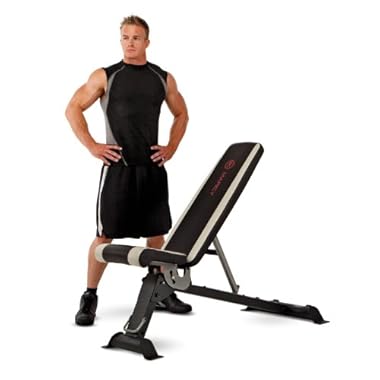 Marcy Adjustable Utility Bench for Home Gym Workout SB-670
