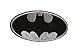 2 pieces Silver Superhero Iron On Patch Embroidered Applique Motif Fabric Superhero Comics Decal 3.7 x 2 inches (9.3 x 5 cm)