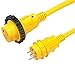 Marinco 199119 Cordset, 30A 125V, 50', Yellow