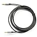 Black 1.5ft Gold Plated Design 3.5mm Male to 2.5mm Male Car Auxiliary Audio Cable Cord Headphone Connect Cable for Apple, Android Smartphone, Tablet and MP3 Player